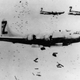 B-29s of the Twentieth Air Force drop incendiary bombs over Japan in 1945 (US Air Force)